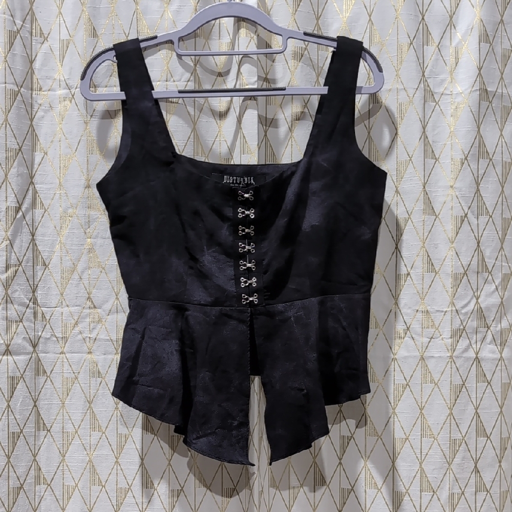 Disturbia Black Corset Top